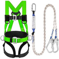 TT TRSMIMA Safety Harness Fall Protection Kit: Roofing Harness for Work - style: Green