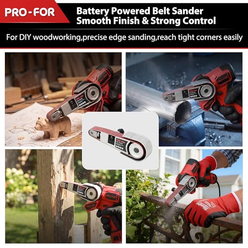 12V Brushless Combination Power Tool Kit, 3-in-1 Cordless Multi-Head System with Mini Chainsaw, Belt Sander, Blower, Interchangeable Heads for DIY & Home Workshop