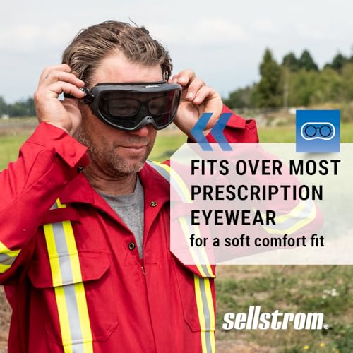 Sellstrom Odyssey II Wildland Anti-Fog Fire Safety Goggles, ANSI & NFPA 70E - style: Smoke Lens
