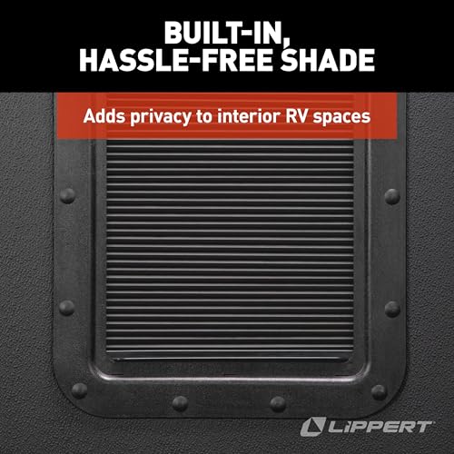 Lippert Thin Shade EcoCell Snap-On RV Window Shade for Prepped Entry Doors with Sun-Blocking Protection, Easy Sliding Operation, Quick Installation - 2025009147