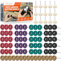 90-Piece Abrasive Buffing & Polishing Wheel Set - 1/8" Shank, 1" (25mm) 80-800 Grit, 15 Wool Felt Buffing Wheels, Rotary Tool Polishing Kit for Metal, Jewelry, Wood, Glass - color: Mix 90Pcs