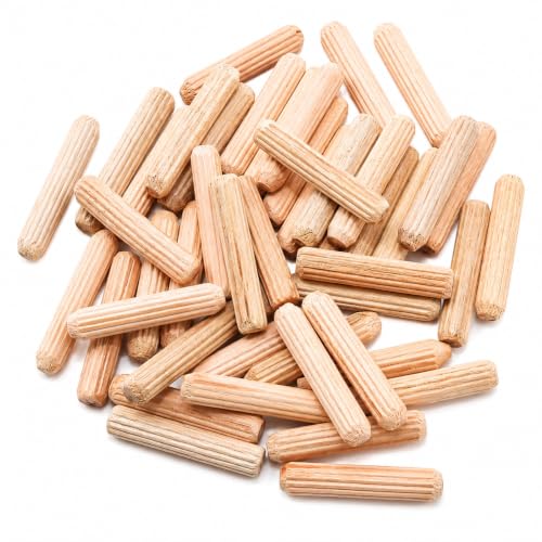 48Pcs 6mm x 30mm / 1/4 Inch x 1.18 Inch Wooden Dowel Pin - size: 6 x 30mm