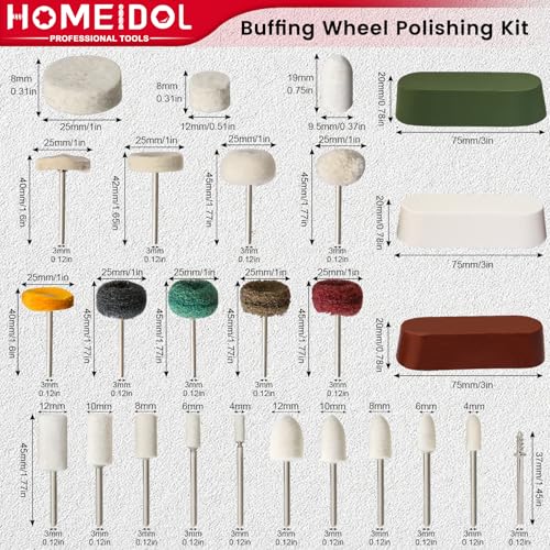 72Pcs Polishing Kit for Dremel Buffing Wheels with Polishing Compound - style: Style 2