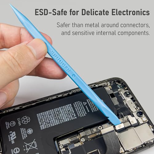 HowFixit 12-in-1 Electronics Opening Tool Kit, Professional Anti-Static Spudger Set with Plastic & Metal Pry Tools for Laptop, MacBook, PC, PS4, PS5, Xbox, Switch, Controller Repair - color: 12-in-1