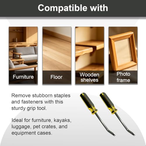 Heavy Duty Upholstery Staple Remover for Removing Nails,Staples,and Tacks, Construction Staple Puller Tack Lifter Tool for Carpet, Furniture, Floor, Photo Frame, Wooden Surfaces (1 PCS) - color: 1 Pcs