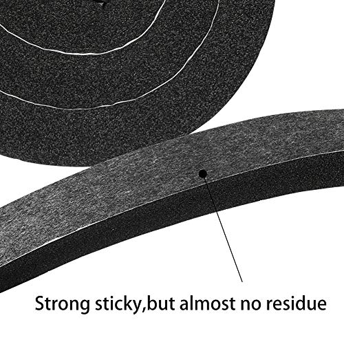 2 Rolls 1/2 Inch W 1/2 T Weather Stripping Air Conditioner Open Cell Foam Seal Tape, Window Insulation High Resilience Seal Strip for Doors Window,Total 16FT - size: 1/2IN*1/2IN*16FT