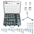 FMhotu 710Pcs Nuts and Bolts Assortment Kit, Metric Grade 10.9 Hex Bolts Nuts Washers Set, M6 M8 M10 M12, 21 Sizes, Comes with 1 Y-Wrench and 4 Bits - size: 710pcs M6 M8 M10 M12
