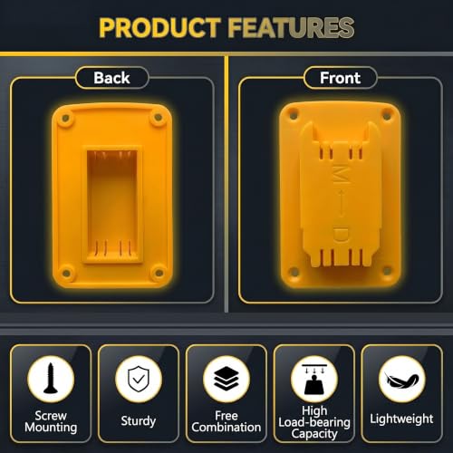Tool Holder for Dewalt 20V/12V Drill, 6-Pack Wall Rack