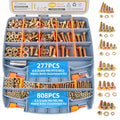 1085pcs Metric Bolt Assortment Kit -8.8 Grade, M4 M5 M6 M8 M10 M12 Heavy Duty Hex Bolts, Nuts Kit with Universal Socket, Yellow Zinc Plating, Durable Storage Case for DIY, Automotive, Length:12-40mm - size: M4 M5 M6 M8 M10 M12-1085pcs