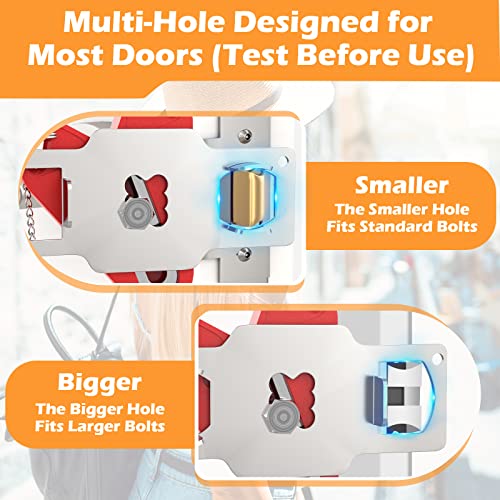Portable Door Lock Travel Door Locks for Hotel Rooms Apartment Locks Home Security Defender Door Lock Latch Extra Door Locker from Inside Safety Door Locks for Travelers Portable Lock for Door