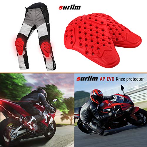 Surlim Knee Protector CE Insert Armor Motorcycle Pants Replacement Pads Pair - size: Knee
