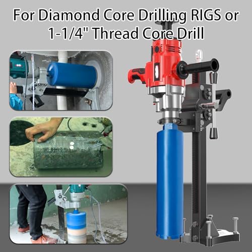 4 1/4" Core Drill Bits with 1-1/4"-7 Thread Featuring 15.74" Drilling Depth 10mm Diamond Segment Specifically Designed for Heavy-Duty Applications in Reinforced Concrete Brick and Masonry - size: 4 1/4 Inch | 108mm