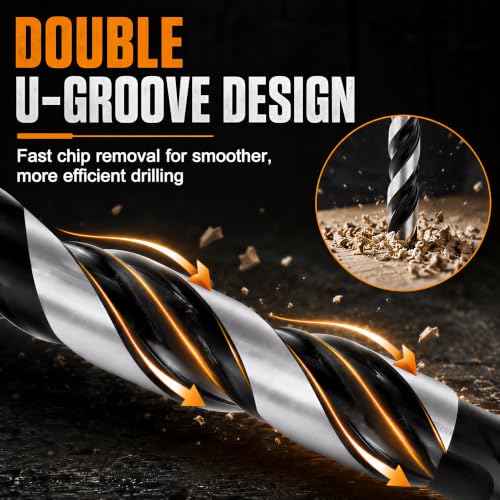 10-Piece Masonry Drill Bit Set & Concrete Drill Bit Set, 7 Sizes, 1/8"-1/2" - size: 10 pcs 1/8"-1/2" Masonry Drill Bit Set
