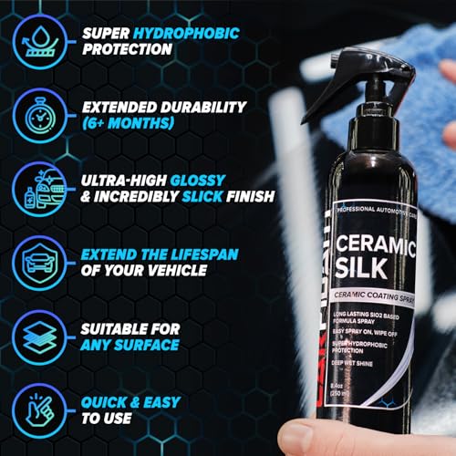 Carfidant Ultimate Clean & Protect Kit – 11-Piece Complete Car Detailing Bundle – Tire Shine, Ceramic Silk, Scratch & Swirl Remover, Plastic & Trim Restorer, Rim Reactor, Iron Remover - style: 11-Piece Detailing Bundle