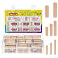 8 Values Wood Dowels Kit 1/4 3/8 5/16 Inch Fluted Wooden Dowel Pins Pegs Assortment for Furniture Woodworking DIY Crafts (Pack of 225Pcs)