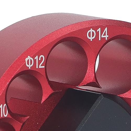 Dowel Maker Jig Kit Round Structure Dowel Maker Jig, Solid Stable Aluminum Alloy emented Carbide Blade Dowel Cutter Plate for Woodworking 8 Holes 8 to 20mm Electric Drill Milling Dowel Auxiliary Tool