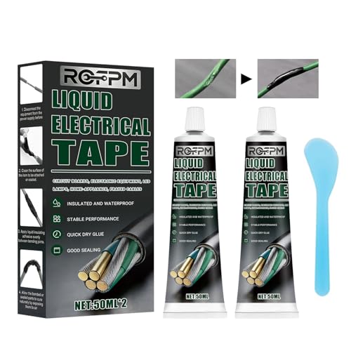 Liquid Electrical Tape Black Kit 100ml, Wire Cable Repair Adhesive