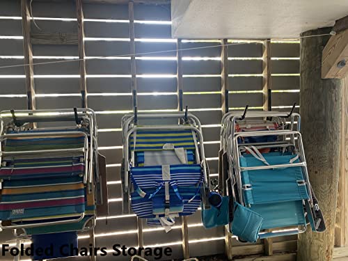 Garage Hooks, 10" Heavy Duty Garage Storage Tool Hangers, Wall Mount Storage Hooks for Garden Tools, Ladders, Bikes, Bulky Items - size: 8inch x 10inch