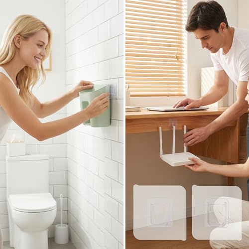 10 Pack Double Sided Adhesive Wall Hooks Wall Mounted Sticky Pads