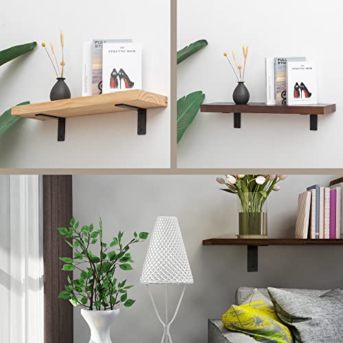6"x 4"Shelf Brackets,L Shelf Brackets, die-cast Formation, Vertical Angle, Premium Alloy Metal Heavy Duty Shelf Bracket, high Strength Mounting Hardware Included, Corner Brace Joint,Pack of 4 - size: 6 inch x 4 inch