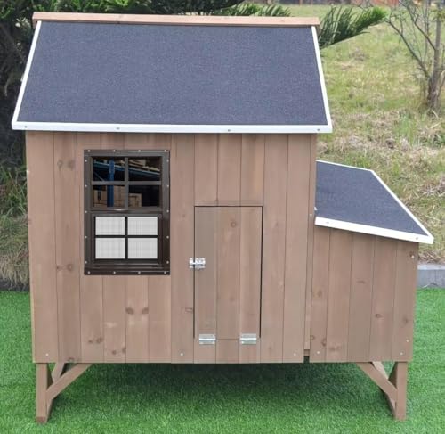 NeatiEase 2 Pack Shed Windows with Black Frame, 12x 18 Flush Mount Small Window with Tempered Glass and Fiberglass Screen for Shed, Chicken Coop, Playhouse, Household, Garage (Brown) - color: Brown, size: 12"x18"