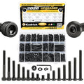 KADRICK 1580PCS M4 Screws Assortment,Hex Socket Button & Cap Head - size: M4 1580Pcs 6-40mm