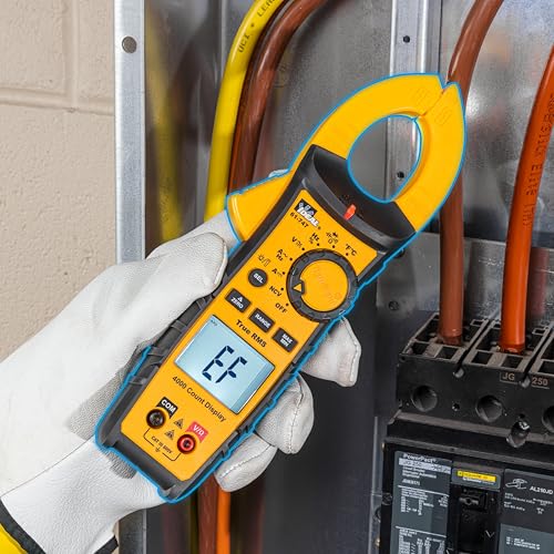 Ideal Electrical TightSight Clamp Meter, 61-747, 400A AC/DC True RMS