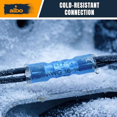 ALBO 400 Pcs Heat Shrink Butt Connectors for 26-10 AWG Electrical Wire - color: Butt 400Pcs Set 26-10 AWG