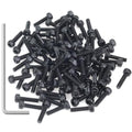 105 Pieces M3 x 12mm Socket Head Cap Screws, Thread Pitch 0.5mm, Sutemribor M3 Black Screws, 12.9 Grade Alloy Steel, Black Oxide Finish, Fully Threaded - size: M3 x 12mm, style: Socket Head