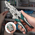 Multi Folding Wire Stripper, Electrical Pliers Wire Cutters Crimping Tool