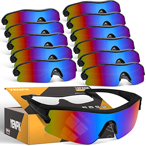 Safety Glasses for Men, Anti Scratch & UV Protection Work Glasses - color: 12pack-multicolor