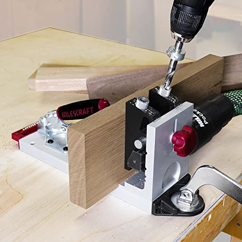 Milescraft 1327 Pocket Jig 400 – Self-Clamping, Heavy-Duty, All-Metal Pocket Hole Jig. Complete Kit with Bit, Driver, and Screws