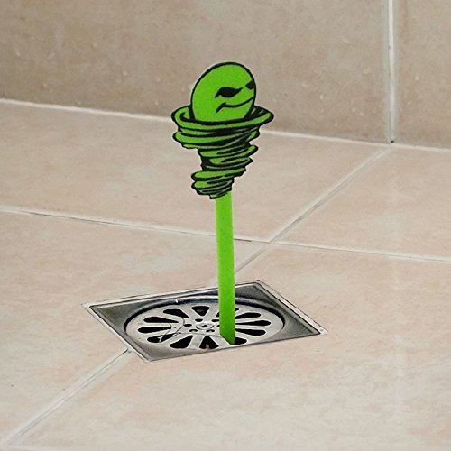 Green Gobbler Hair Grabber Drain Snake - 5 Pack (Great for Sink & Shower Clogs)