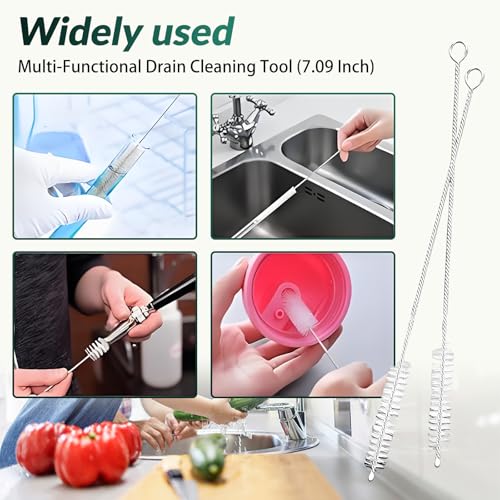3Pcs 120 Inch Auto Sunroof Cleaning Tool, & 3 Pcs 7.9 Inch Brush