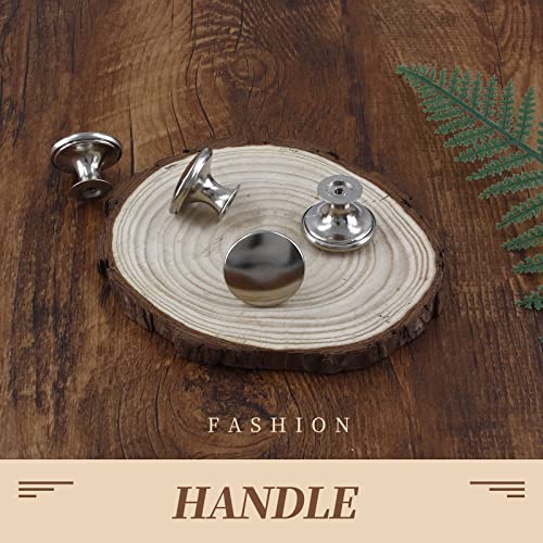 Silver Cabinet Knobs 1.18" Diameter, 12 Pcs - color: Silver, size: 12 Pack