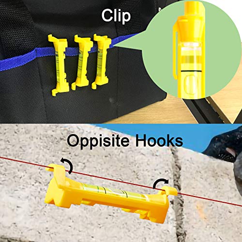 DOWELL 6-PACK Hanging Bubble Line Level Mini Spirit Line Level for Building Trades Bricklaying Tiling Engineering Surveying Metalworking and Measuring HY030637 - size: HY030637