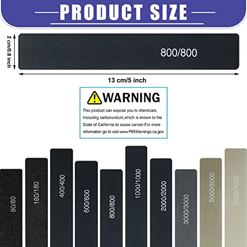 Honoson 20 Pcs Sanding Sticks Model, Low Grits Rating, Classic Style - style: Classic Style