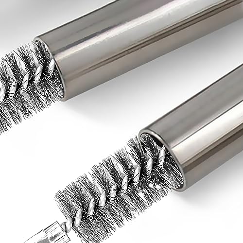 5Pcs 3/4" Stainless Steel Wire Bore Brush for Power Drill Cleaning - size: 19mm | 3/4"