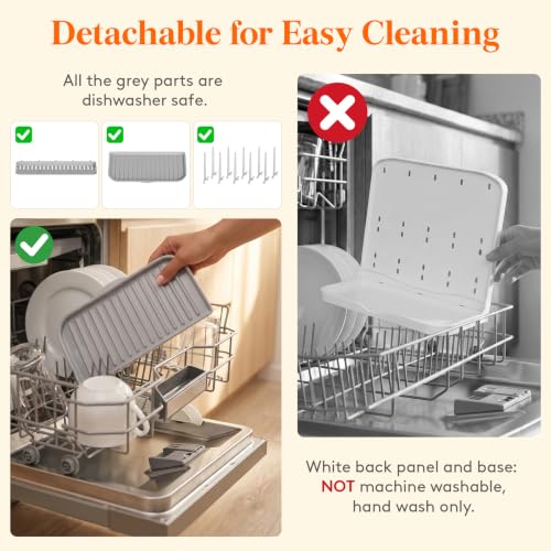 Lifewit 10-Hooks Baby Bottle Drying Rack for Countertop, BPA Free - size: Medium-10 Hooks