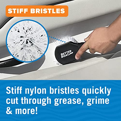 Stiff Hand Scrub Brush, Short Handle Heavy Duty Tire and Wheel Cleaning - style: Short Handle