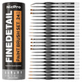 Nicpro 24 PCS Miniature Paint Brushes,Fine Tip Micro Detail Paint Brush Set - size: 24 PCS