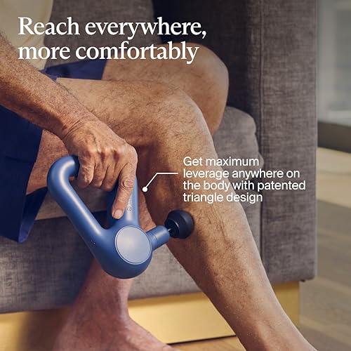 TheraGun Therabody Relief Massage Gun | for Daily Comfort | 3-Speed | Navy - color: Navy - 3 Attachments