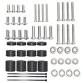 Universal TV Mounting Hardware，Stainless Steel304 TV Mount Screw, Pack Contains M4, M5, M6, TV Screws Washers and Spacers - Works with VESA Wall TV Mount or Monitor Mounting