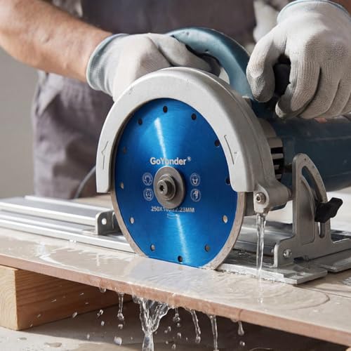 GoYonder 5pcs 4" Grinder Blades Tile Blade, Diamond Saw Blade for Cutting Porcelain Tiles Granite, 115mm Tile Cutting Blade for Angle Grinder - size: 4"-Blue-5 PCS