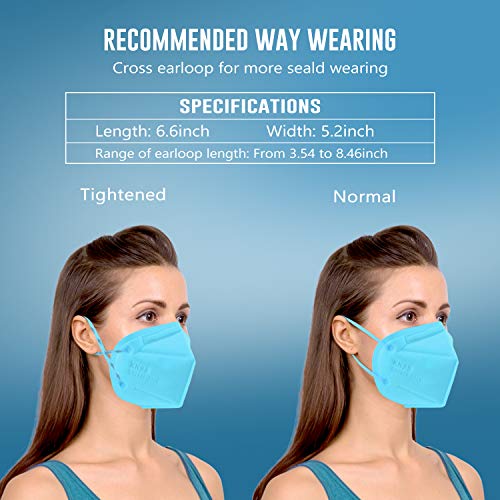 WWDOLL KN95 Face Mask 25 Pack, 5-Layers Breathable Disposable KN95 Masks - color: Multicolor