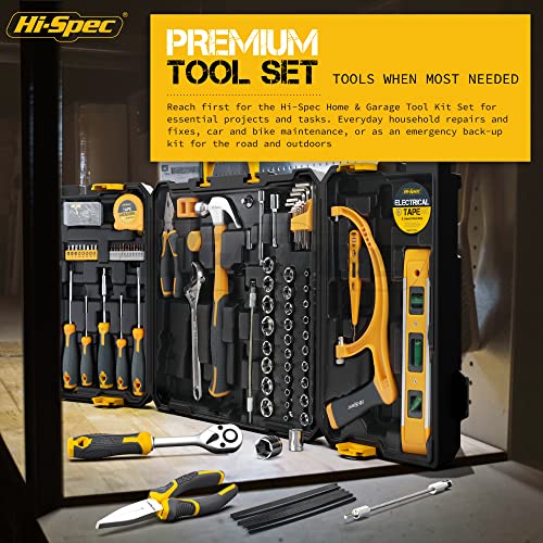 Hi-Spec Home Garage Mechanics DIY Tool Kit Handyman Auto Car with Toolbox - size: 126 PCS