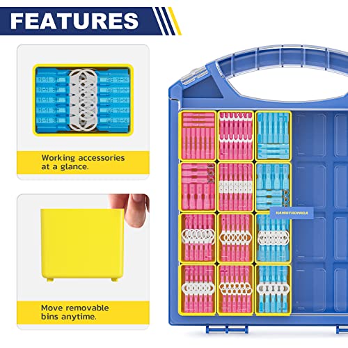 haisstronica 620PCS Heat Shrink Wire Connectors, 22-10 AWG, 3Colors/24Sizes - size: 620