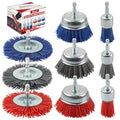 Rocaris 9 Pack Nylon Filament Abrasive Wire Brush Wheel & Cup Brush Set