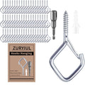34 Pcs 2.2in Windproof Ceiling Hooks for Plants & Lights - color: Silver, size: 34Pcs