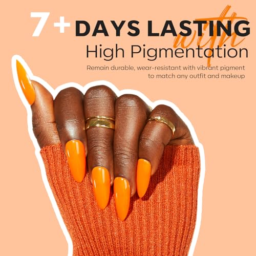 modelones Fall Nail Polish Set, 6 Colors Quick Dry, Nail Art Kit - color: A0-Autumn Red
